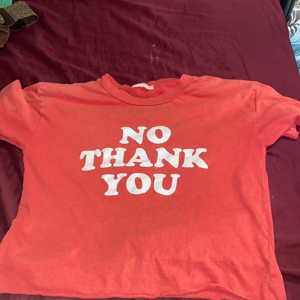 Red crop top